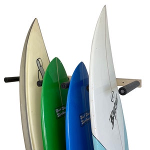 Vertical Surfboard Wall Rack -- Holds 5 Boards