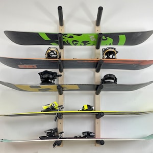 Snowboard Ceiling Rack Snowboard Wall Rack Mount -- Holds 6 Boards - Etsy