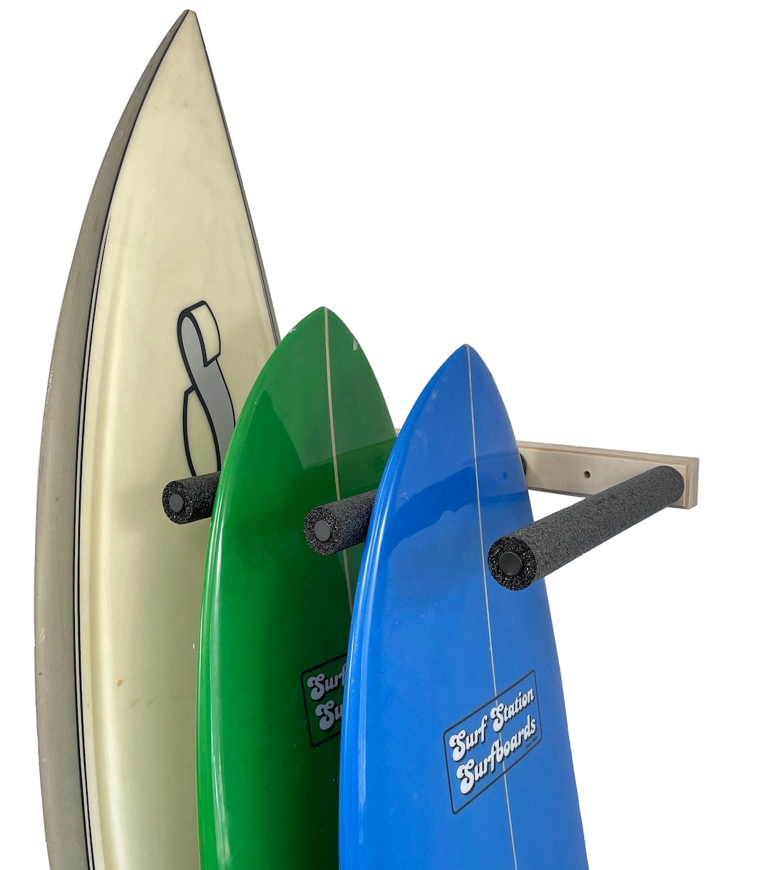 Vertical Surfboard Wall Rack -- Holds 3 Boards - Etsy