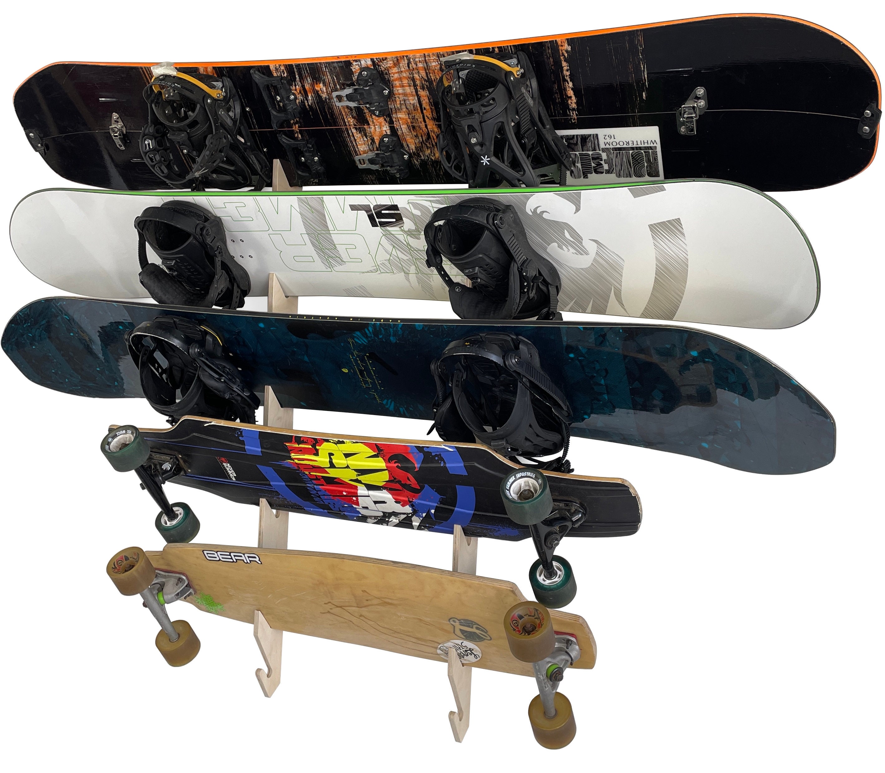 Simple Skateboard Snowboard Storage Rack 