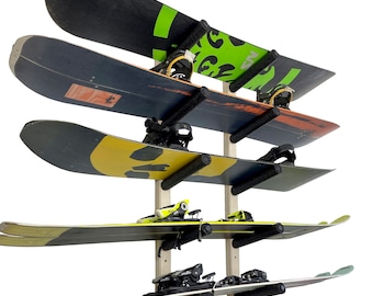 Snowboard Wall Rack Mount -- Holds 5 Boards