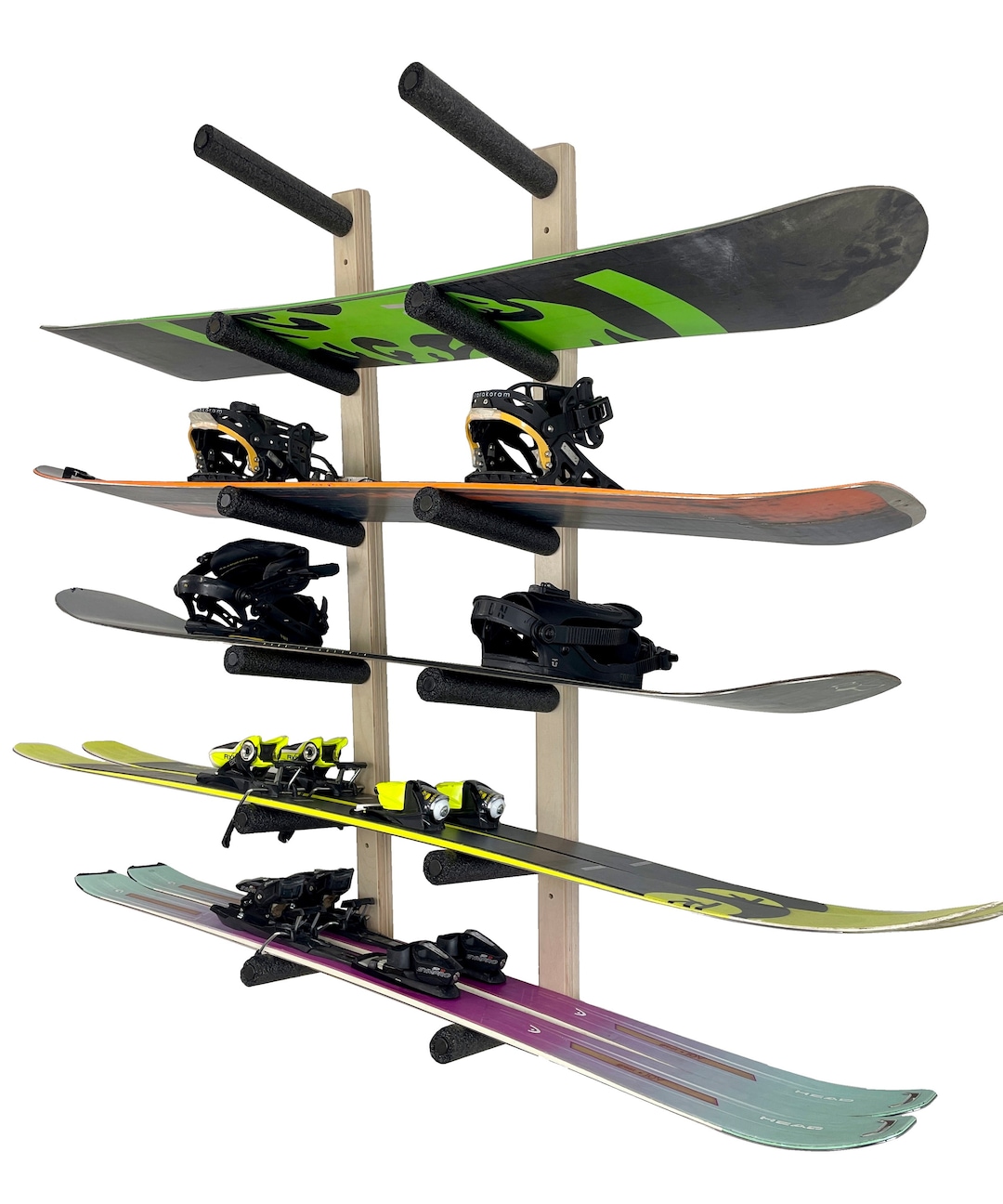 Snowboard Wall Rack Mount -- Holds 6 Boards - Etsy