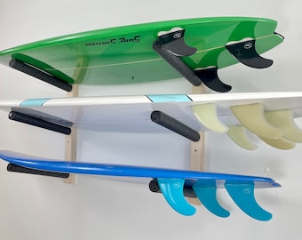 Surfboard Wall Rack Mount -- Holds 3 Boards