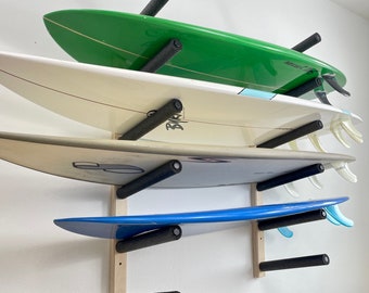 Surfboard Wall Rack Mount -- Holds 6 Boards