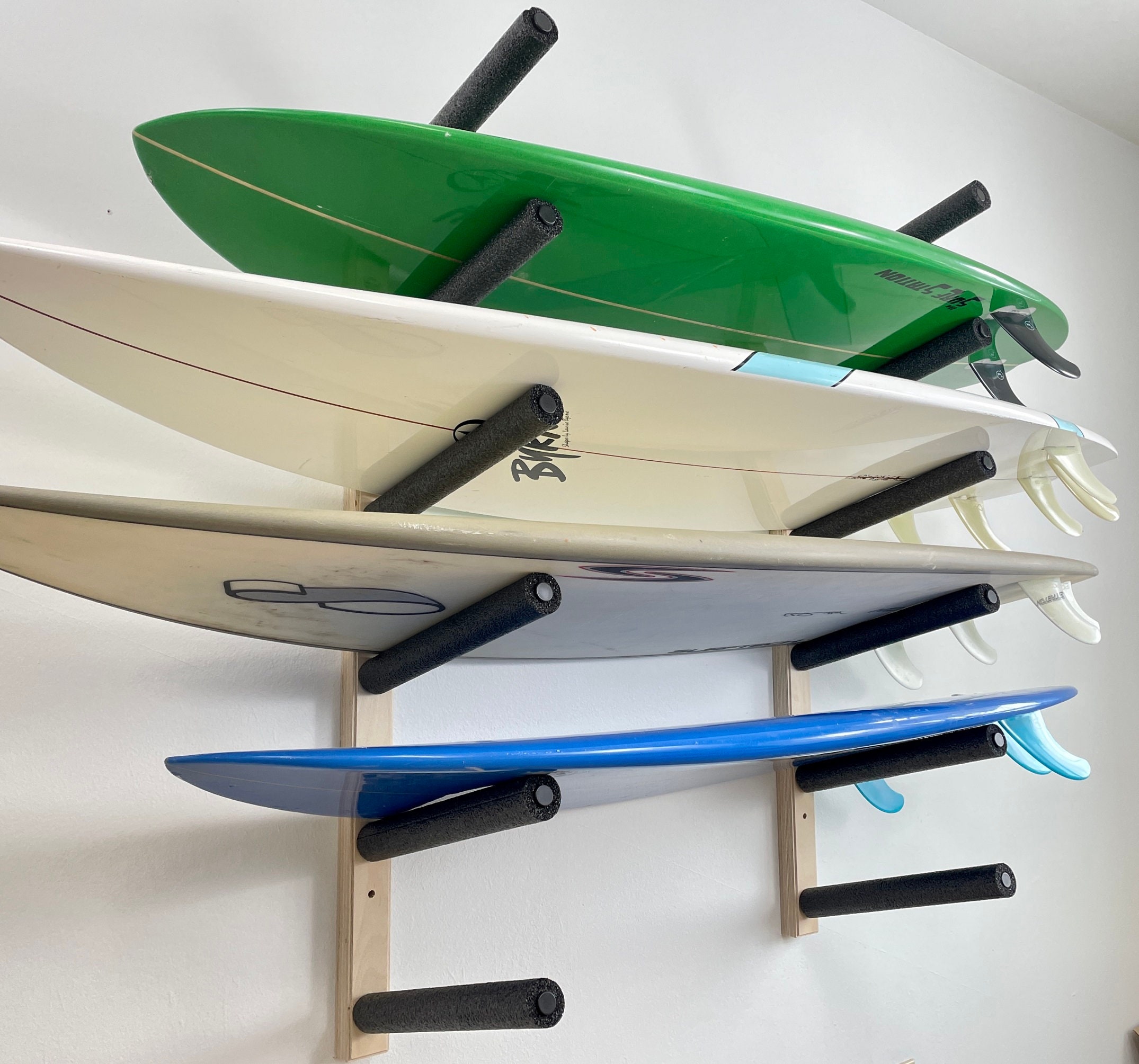 Surfboard Wall Rack Mount Holds 6 Boards Etsy