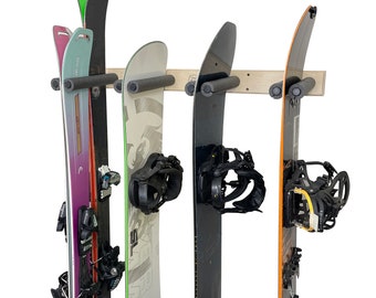 Vertical Snowboard & Ski Wall Rack Mount