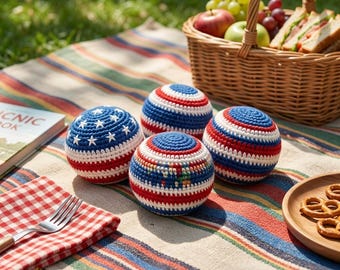 Saco de fútbol americano de ganchillo conmemorativo del 250 aniversario de Estados Unidos, pelota de fútbol patriótica, juguete antiestrés rojo, blanco y azul, regalo para fiestas del 250 aniversario de EE. UU.