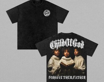 Child of God Graphic Tee: Oversized Christian Streetwear