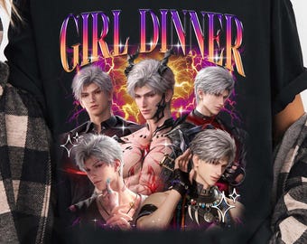 Anime T-Shirt: Girl Dinner, Sylus Love & Deepspace Halloween - Cotton Unisex Tee 81170