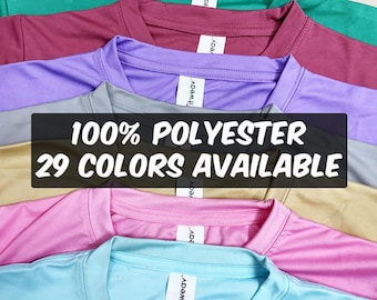 100% Polyester Sublimation Blank Shirt | Super Soft Sublimation Shirt |  Fitweav Polyester Blank Shirt