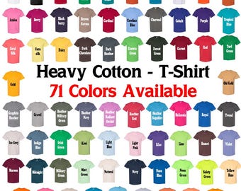 Gildan Heavy Cotton T-Shirt: Unisex Classic Fit Tee 5000