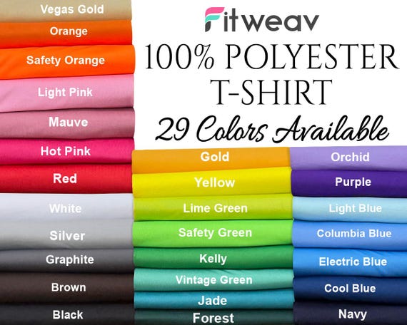 Sublimation Blank Shirt | 100% polyester T-shirt | Super Soft Sublimation Shirt | Fitweav Polyester Blank Shirt