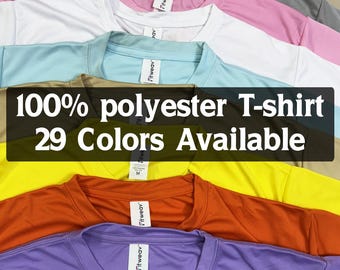 100% Polyester Sublimation Blank Shirt | Super Soft Sublimation Shirt |  Fitweav Polyester Blank Shirt| Blank Shirt