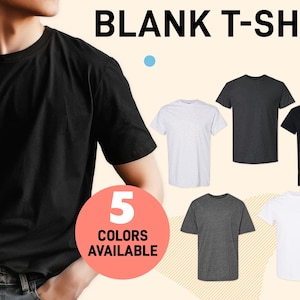 Fitys Cotton T-shirt, Premium Quality T-shirt, Blank T-Shirt - Unisex Cotton Tee in 5 Colors, Wholesale T-shirt, Short Sleeve T-shirt.