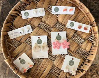 Sushi-Ohrringe, Essen aus Fimo