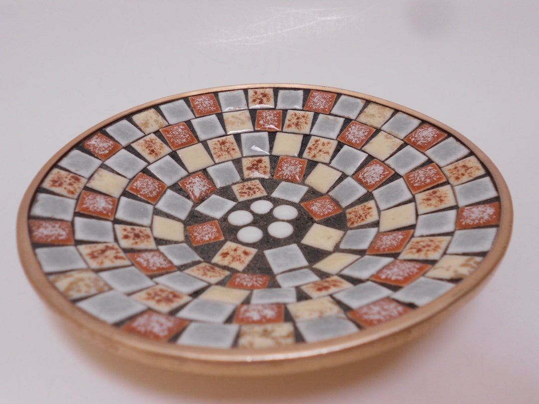 Tile Mosaic MCM Ashtray/dish Classic Mid Century Handmade Tile Etsy