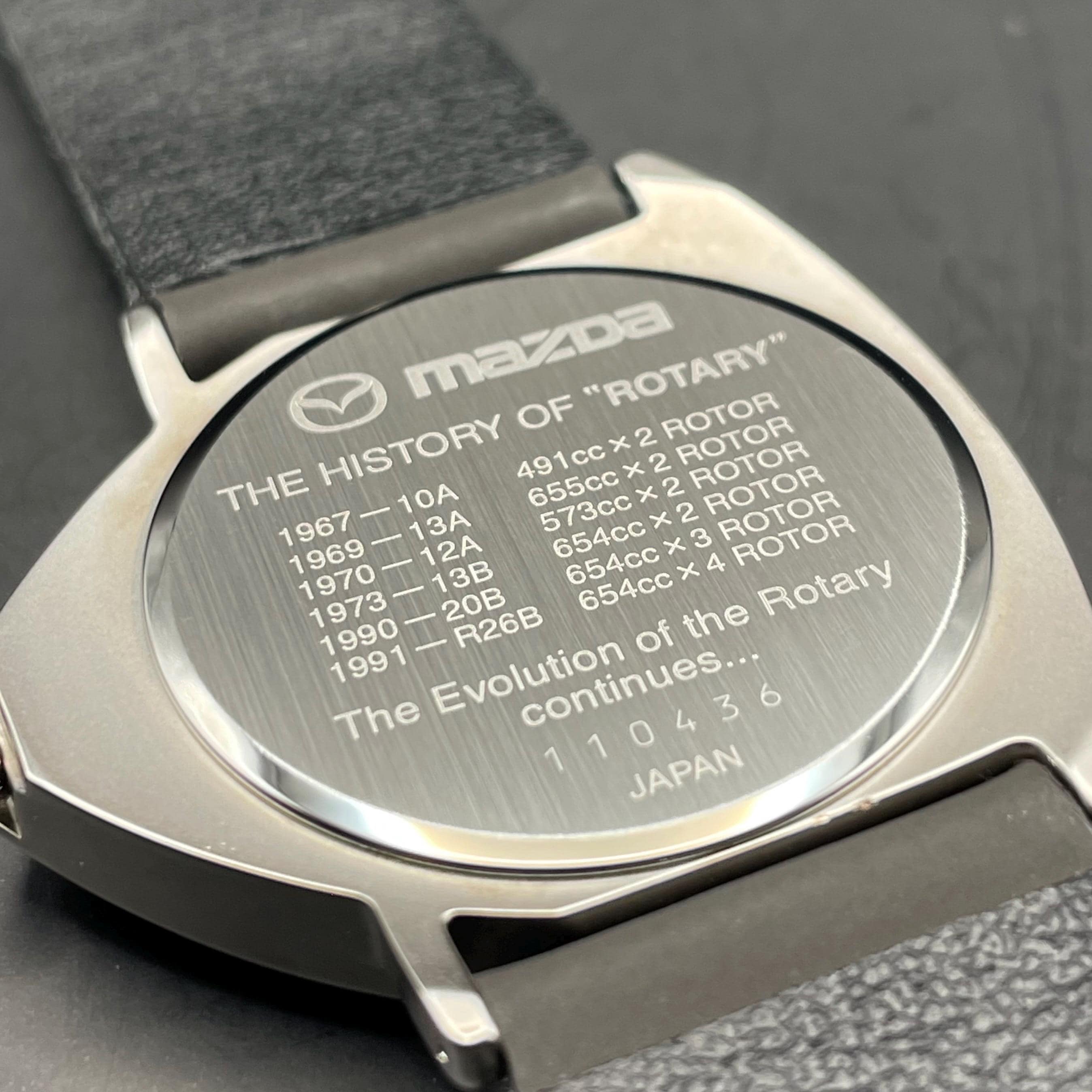 MAZDA ROTARY II Watch Rx-7 Rx-8 Rx500 Furai Jdm Motorsport Made in