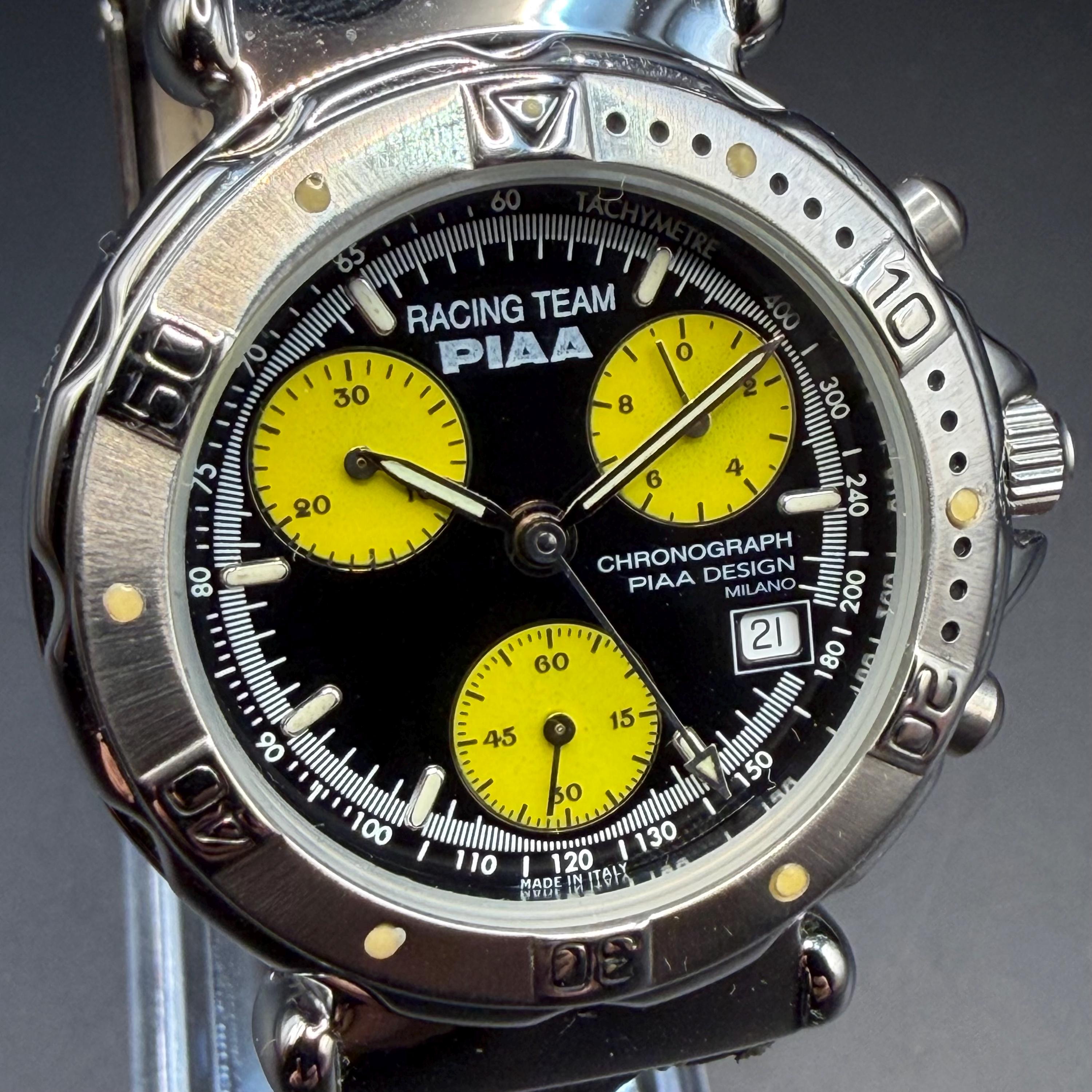 Vintage PIAA Racing Chronograph Watch | Italian Motorsport F1