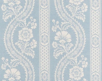 Schumacher Versailles fabric (available for pillows, roman shades and drapes)