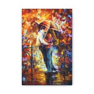Canvas Wall Art for Couples, Romantic Decor for Home, Gift for Anniversary, Love Art for Living Room, Couples Picture