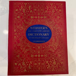 Webster&#39;s New Twentieth Century Dictionary of the English Language Unabridged 1965