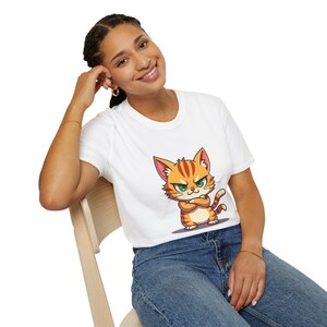 Cute Cat Graphic Unisex T-Shirt, Funny Animal Tee, Gift for Cat Lovers, Cute Apparel, Quirky Fashion