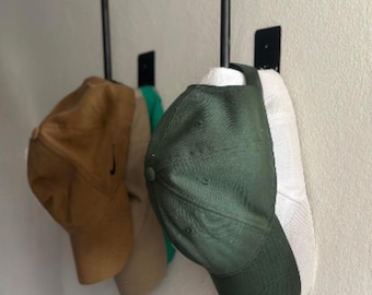 2 Pack Stainless Steel Hat Rack – Baseball Cap Organizer