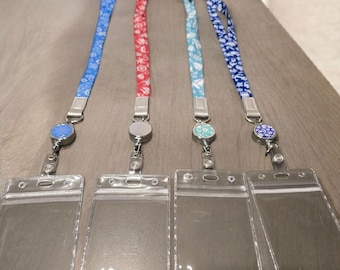 Cruise Lanyards 4-Pack • Retractable Reels, Waterproof ID Card Holders