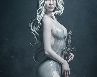 Dama do Lago |FN| figura | Colecionável | Pin Up | CA 3D Studios