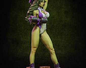 Figura de She-Hulk |FN| | Coleccionable | Pin-Up | CA 3D Studios