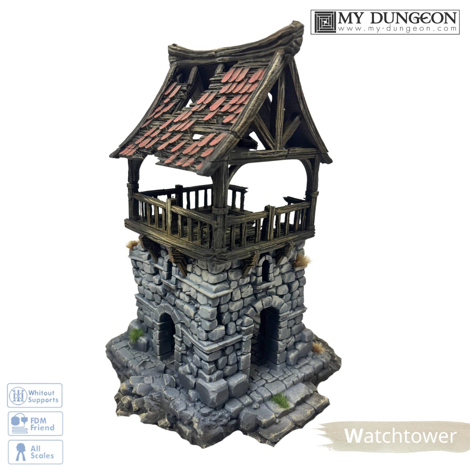 Ensemble de décors de ruines de village fantastique, échelle 28 mm, pour Donjons et Dragons, Pathfinder, Warhammer et autres jeux de rôle modulaires