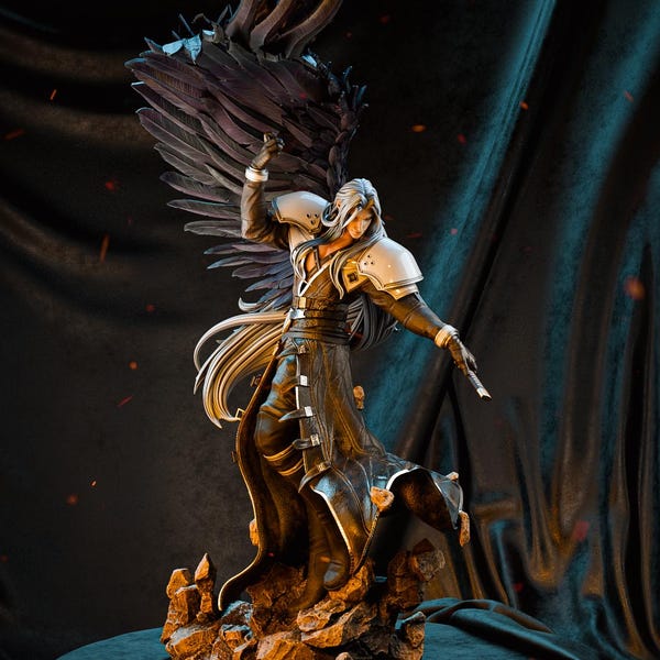 Einflügeliger Engel |F| Figur | Collectible | Pin Up | CA 3D Studios