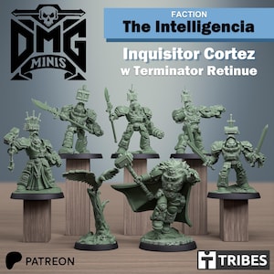 Inquisitor Cortez in Heavy Armor | Miniature | Tabletop | Wargame | DMG Minis
