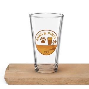 Paws & Pints Co. Pint Glass