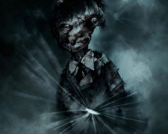 Póster coloreado Historias de miedo para contar en la oscuridad: No, gracias