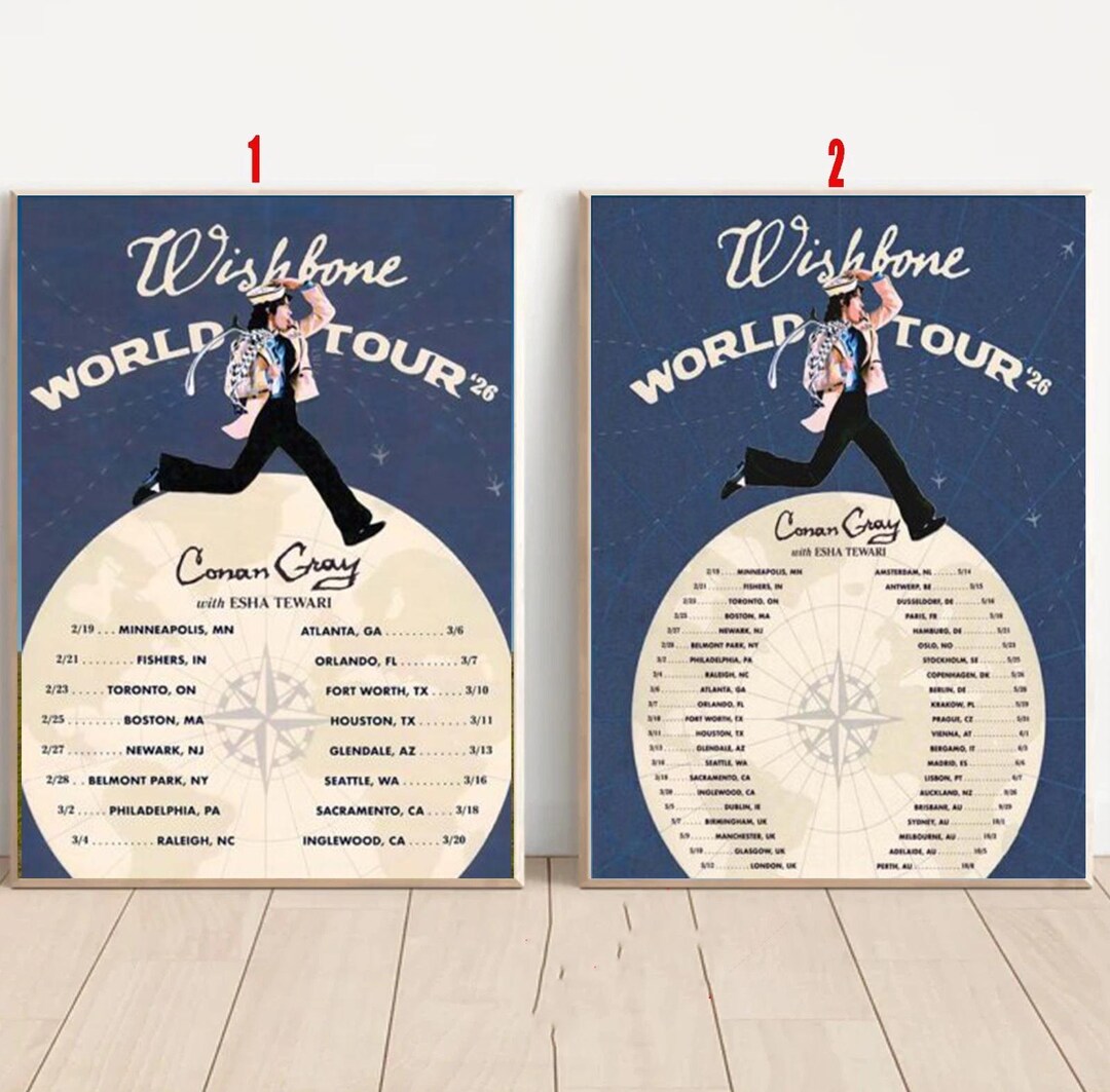 Conan Gray Wishbone World Tour 2026 North America City Dates Home Decor ...