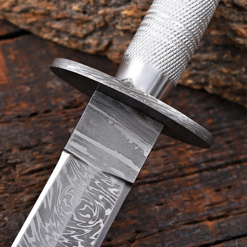 ARKANSAS Toothpick Dagger Damascus Steel Blade, Hand Forged Dagger, Medieval Dagger, Boyfriend Gift, Commando Dagger, Gift For Him, USA image 10