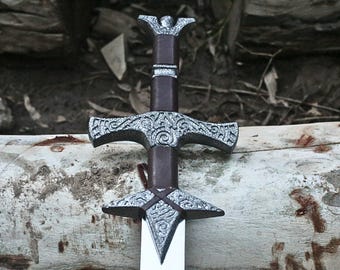 Espada hecha a mano de Elder Scrolls Skyrim / Gran espada medieval Dragonborn Réplica coleccionable / Regalo de Navidad / Regalo de Año Nuevo / EE. UU.