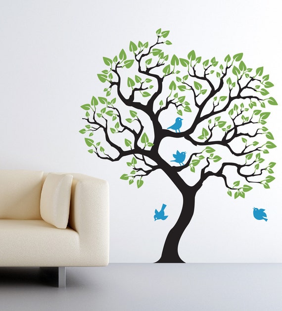 Items similar to Wall Decal Baby Nursery. Tree wall sticker. Size 70