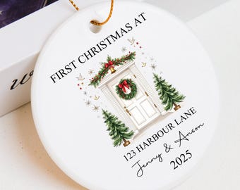 Personalised New Home Bauble,New Home Christmas Ornament 2026,First Christmas in Our New Home Ornament, Happy New Home Gift,New Home Decor