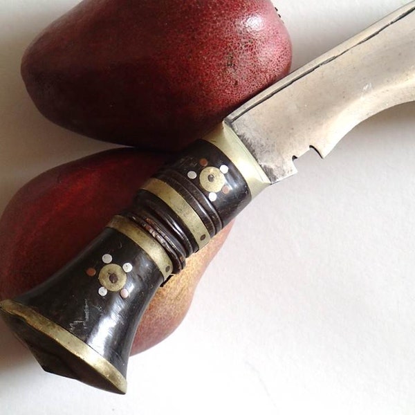 Vintage Nepal Kukri Knife, Exotic, Tribal Village Souvenir, Unique Gift