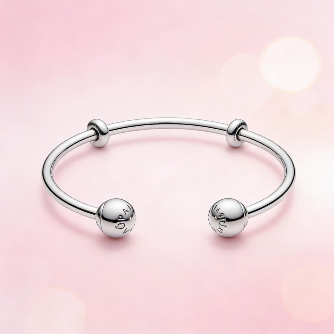 Pandora Moments Open Bangle | 925 Silver Charm Bracelet for Women