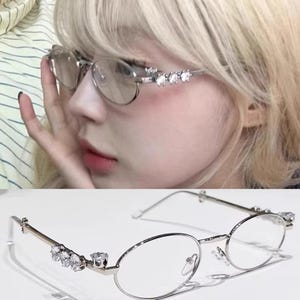 Armação de óculos pequena quadrada da moda – Óculos de leitura com bloqueio de luz azul para mulheres e homens, óculos de leitura japoneses retrô Y2K