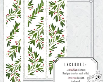 Archivos de corte de laureles con bordes rociados (SVG y PNG)