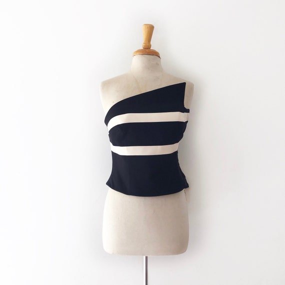 1990s Giorgio Armani geometric sculptural top