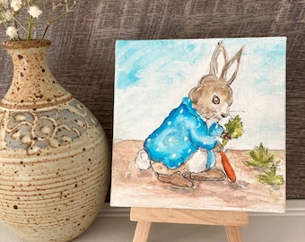 ピーターラビット 水彩画 オリジナル - Etsy 日本