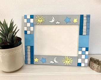 Himmelskt tema ram/stjärnor månar och solar