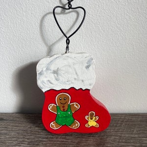 Gingerbread man/sock ornament/gingerbread