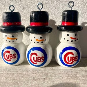 Cubs/ snowman ornament/Cubs ornament
