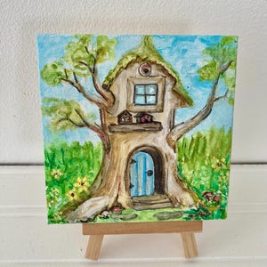 Tree house/mini landscape/ fairy house